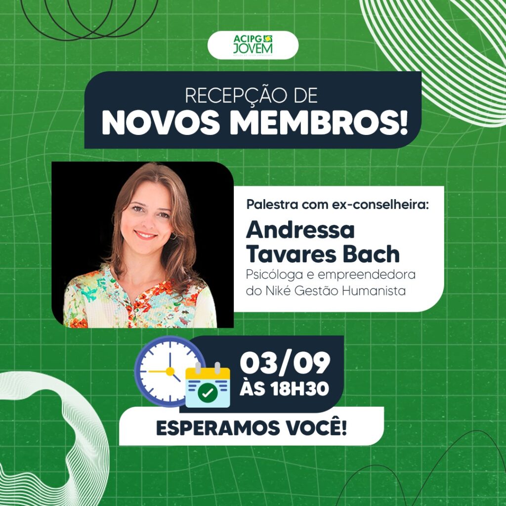 O Conselho Jovem da Associação Comercial, Industrial e Empresarial de Ponta Grossa (ACIPG Jovem) está recebendo novos membros da entidade