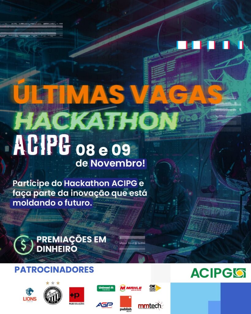 Quem deseja participar do desafio de criar soluções no Hackathon ACIPG tem apenas mais alguns dias para se inscrever