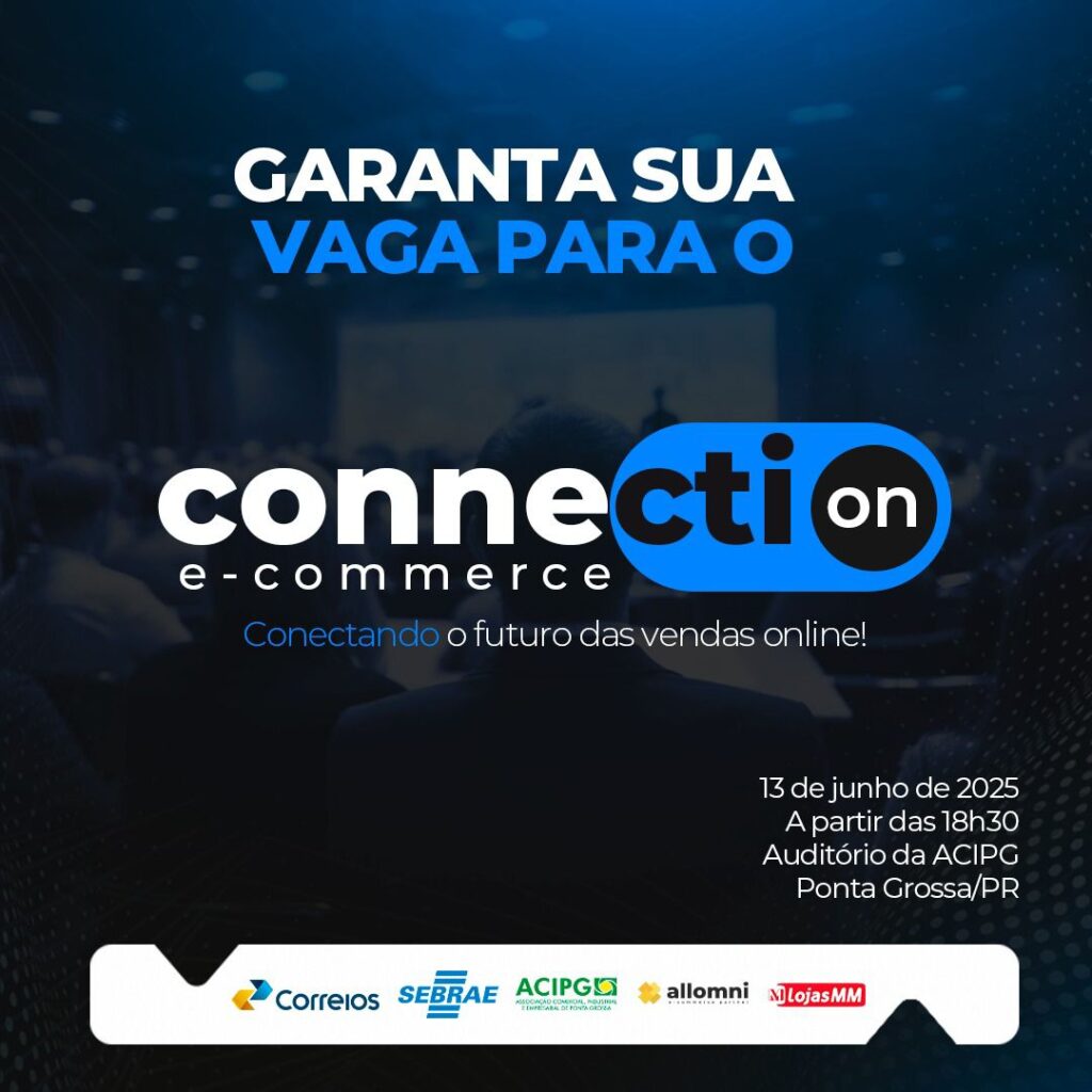 Na próxima sexta-feira, 13 de junho, às 18h30, o Auditório da ACIPG sediará o Connection E-commerce, um encontro estratégico para impulsionar o comércio eletrônico na região